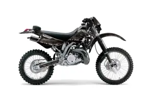 Kawasaki KDX200 Dirt Bike Graphic Kit - 1995-2006 Reaper Black