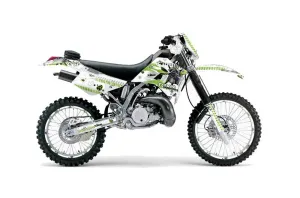 Kawasaki KDX220 Dirt Bike Graphic Kit - 1997-2005 Toxicity Green
