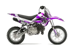 Kawasaki KLX110 Dirt Bike Graphic Kit - 2010-2025 Toxicity Purple