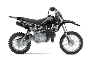 Kawasaki KLX110L Dirt Bike Graphic Kit - 2010-2025 Butterfly Black
