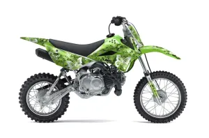 Kawasaki KLX110L Dirt Bike Graphic Kit - 2010-2025 Butterfly Green