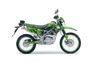 Kawasaki KLX125 D Tracker Dirt Bike Graphic Kit - 2010-2016 Bone Collector Green