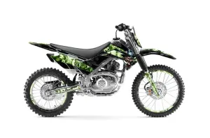 Kawasaki KLX140 Dirt Bike Graphic Kit - 2008-2019 Mad Hatter Green