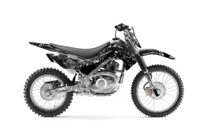 Kawasaki KLX140 Dirt Bike Graphic Kit - 2008-2019 Reaper Black