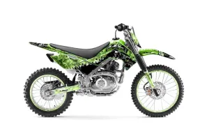 Kawasaki KLX140 Dirt Bike Graphic Kit - 2008-2019 Reaper Green