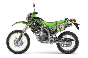 Kawasaki KLX250 Dirt Bike Graphic Kit - 1998-2003 Mad Hatter Green