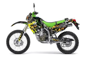 Kawasaki KLX250 Dirt Bike Graphic Kit - 1998-2003 Motorhead Green