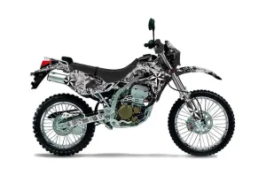 Kawasaki KLX250 Dirt Bike Graphic Kit - 2004-2007 NorthStar White