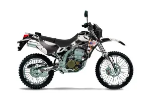 Kawasaki KLX250 Dirt Bike Graphic Kit - 2004-2007 T Bomber Black