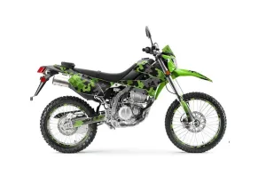 Kawasaki KLX250 Enduro Dirt Bike Graphic Kit - 2008-2018 Camoplate Green