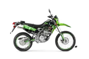 Kawasaki KLX250 Enduro Dirt Bike Graphic Kit - 2008-2018 Mad Hatter Black