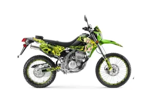 Kawasaki KLX250 Enduro Dirt Bike Graphic Kit - 2008-2018 Motorhead Mandy Green
