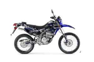 Kawasaki KLX250 Enduro Dirt Bike Graphic Kit - 2008-2018 Silver Star - Silverhaze Blue