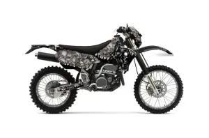 Kawasaki KLX400 Dirt Bike Graphic Kit - 2000-2016 Reaper Silver