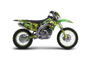 Kawasaki KLX450 Enduro Dirt Bike Graphic Kit - 2008-2022 Motorhead Green