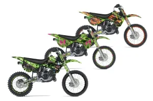Kawasaki KX100 Dirt Bike Custom Graphic Kit - 1995-1997