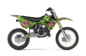 Kawasaki KX100 Dirt Bike Graphic Kit - 1995-1997 Butterfly Green