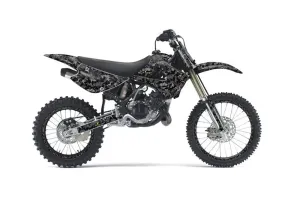 Kawasaki KX100 Dirt Bike Graphic Kit - 2001-2013 Digicamo Black