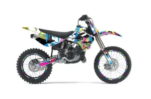 Kawasaki KX100 Dirt Bike Graphic Kit - 2001-2013 Flashback