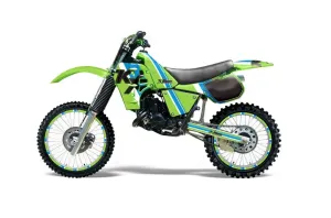 Kawasaki KX125 Dirt Bike Graphic Kit - 1983-1985 Factory Race Green