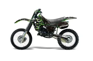Kawasaki KX125 Dirt Bike Graphic Kit - 1983-1985 Reaper Black