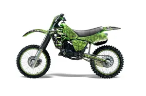 Kawasaki KX125 Dirt Bike Graphic Kit - 1983-1985 Reaper Green