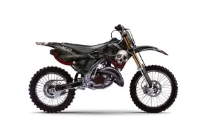 Kawasaki KX125 Dirt Bike Graphic Kit - 1999-2002 Reaper Black
