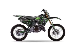 Kawasaki KX125 Dirt Bike Graphic Kit - 1999-2002 Toxicity Green