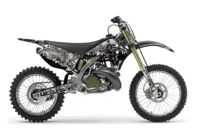 Kawasaki KX125 Dirt Bike Graphic Kit - 2003-2016 Reaper Grey