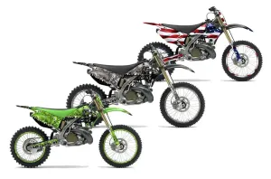 Kawasaki KX250 Dirt Bike Custom Graphic Kit - 2003-2016