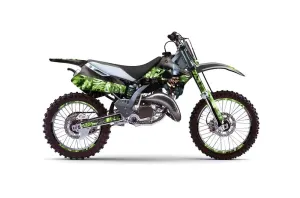 Kawasaki KX250 Dirt Bike Graphic Kit - 1994-1998 Mad Hatter Black