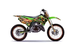 Kawasaki KX250 Dirt Bike Graphic Kit - 1999-2002 Firestorm Green