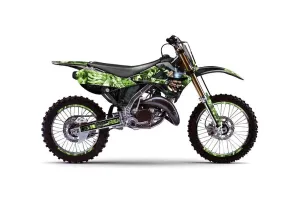Kawasaki KX250 Dirt Bike Graphic Kit - 1999-2002 Mad Hatter Black