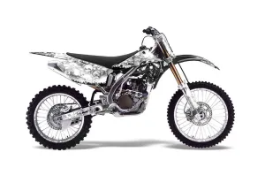Kawasaki KX250F Dirt Bike Graphic Kit - 2004-2005 Reaper White