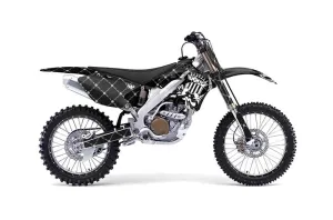 Kawasaki KX250F Dirt Bike Graphic Kit - 2006-2008 Silver Star - Reloaded White