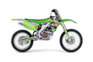 Kawasaki KX250F Dirt Bike Graphic Kit - 2006-2008 T Bomber Green