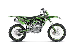 Kawasaki KX250F Dirt Bike Graphic Kit - 2017-2018 Attack Green