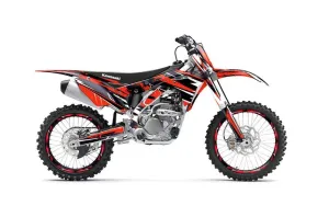 Kawasaki KX250F Dirt Bike Graphic Kit - 2017-2018 Attack Red