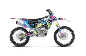 Kawasaki KX250F Dirt Bike Graphic Kit - 2017-2018 Flashback