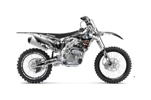 Kawasaki KX250F Dirt Bike Graphic Kit - 2017-2018 Mad Hatter White