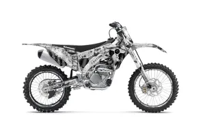 Kawasaki KX250F Dirt Bike Graphic Kit - 2017-2018 Meltdown White