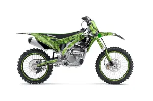 Kawasaki KX250F Dirt Bike Graphic Kit - 2017-2018 Reaper Green