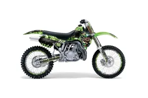 Kawasaki KX500 Dirt Bike Graphic Kit - 1988-2004 Mad Hatter Green