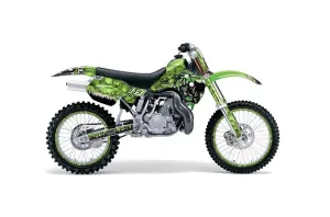 Kawasaki KX500 Dirt Bike Graphic Kit - 1988-2004 Reaper Green