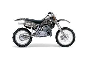 Kawasaki KX500 Dirt Bike Graphic Kit - 1988-2004 Reaper Silver