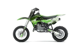 Kawasaki KX65 Dirt Bike Graphic Kit - 2002-2018 Carbon X Green