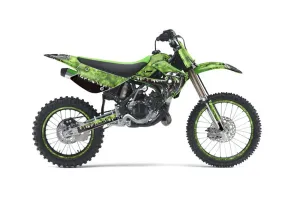 Kawasaki KX85 Dirt Bike Graphic Kit - 2001-2013 Reaper Green