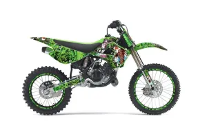 Kawasaki KX85 Dirt Bike Graphic Kit - 2001-2013 Tsunami Green