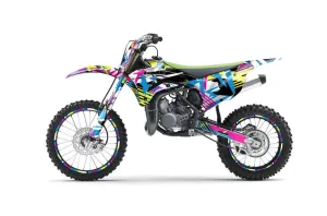 Kawasaki KX85 Dirt Bike Graphic Kit - 2014-2021 Flashback