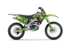 Kawasaki KXF250 Dirt Bike Graphic Kit - 2009-2012 Bone Colector Green